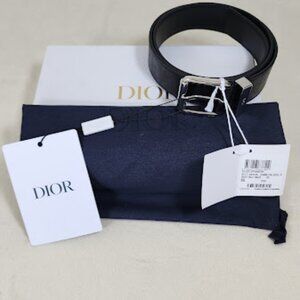 Christian Dior Oblique Galaxy Leather Belt. Size 85. Full Set. Retail $730